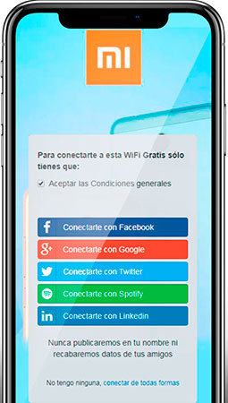 Hotspot de las tiendas Xiaomi