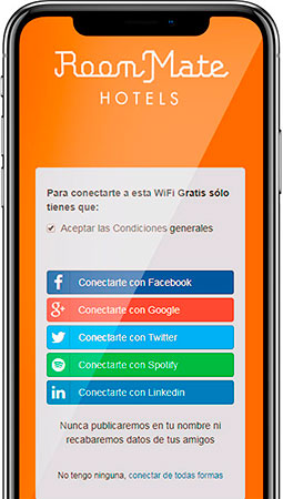 Hotspot de la cadena de Hoteles Room Mate