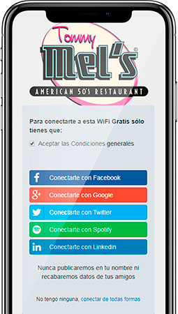 Hotspot de los Retaurantes Tommy Mel's