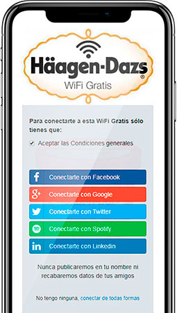 Hotspot de las heladerías Häagen-Dazs